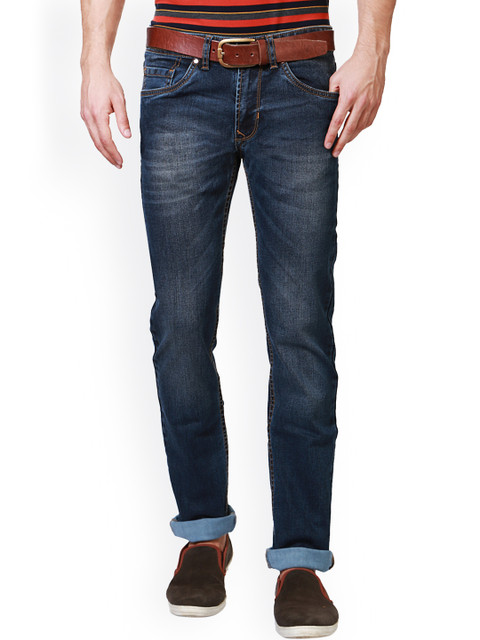 

Peter England Men Blue Slim Fit Mid-Rise Clean Look Jeans