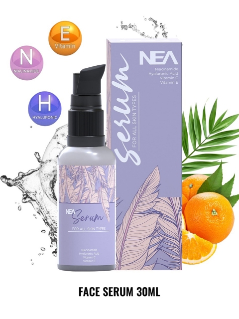 

NEA Vitamin C, Vitamin E, Hyaluronic Acid, Niacinamide Face Serum (30ML), Purple