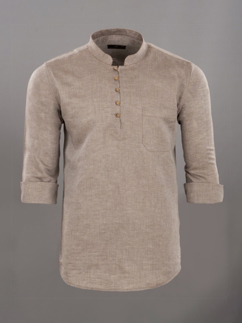 

FRENCH CROWN Men Brown Standard Formal Shirt