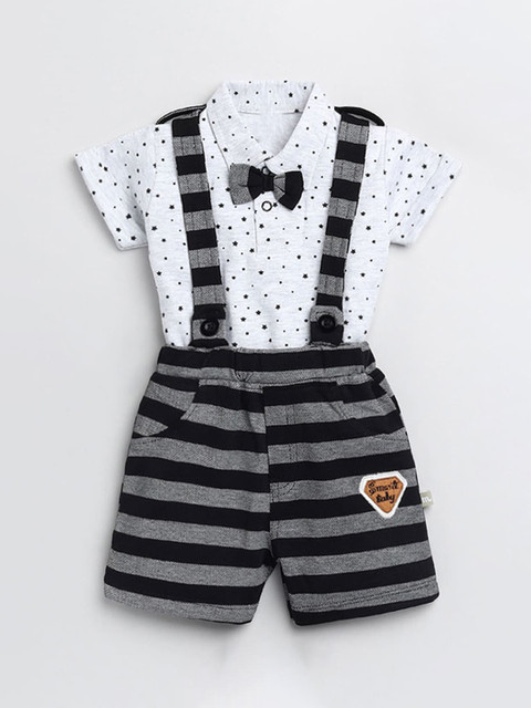 

Hopscotch Boys Multi Clothing Set, Grey melange