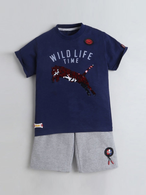 

Hopscotch Boys Multi Clothing Set, Navy blue