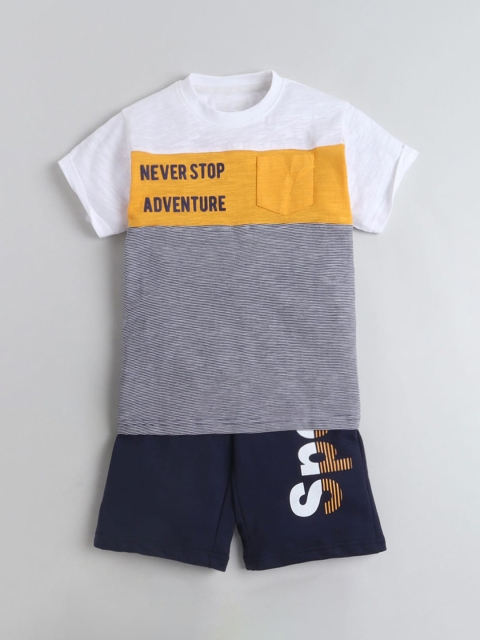 

Hopscotch Boys Multi Clothing Set, White