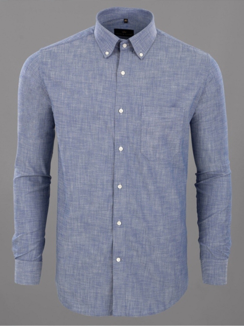 

FRENCH CROWN Men Blue Standard Formal Shirt