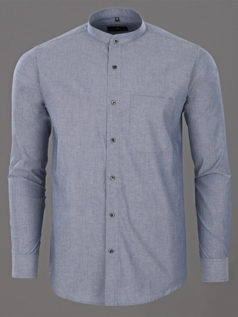 

FRENCH CROWN Men Grey Standard Formal Shirt