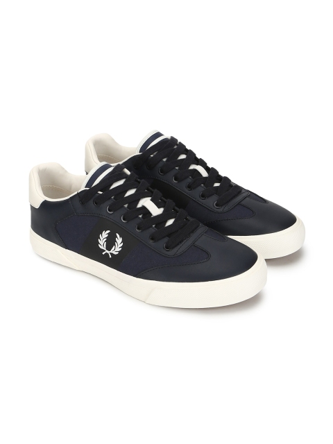 

Fred Perry Men Navy Blue Leather Sneakers