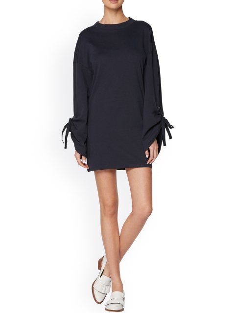 

next Women Blue Solid A-Line Dress