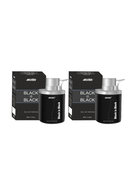 

Archies Set of 2 Black is Black Perfume Gift Set 200ml, Multi