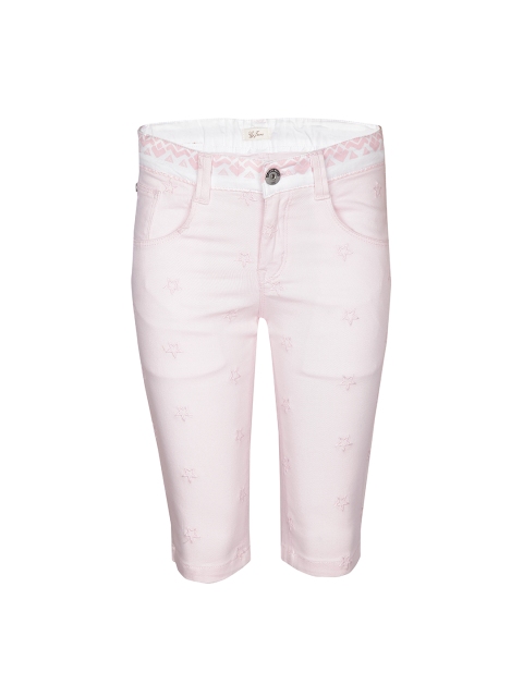 

Gini and Jony Girls Pink Solid Regular Fit Capris