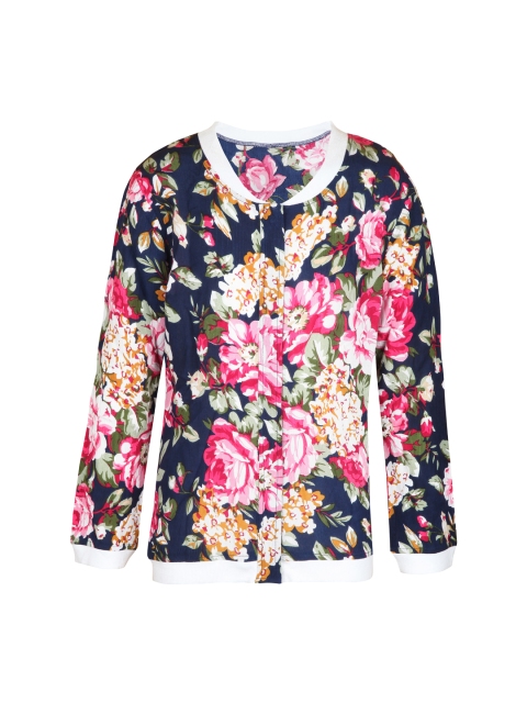 

Gini and Jony Girls Blue & Pink Floral Print Tailored Jacket