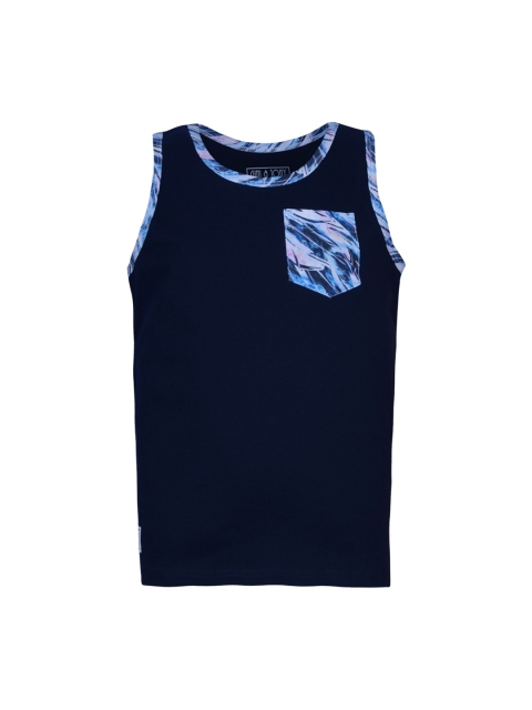 

Gini and Jony Boys Navy Solid Round Neck T-shirt, Navy blue