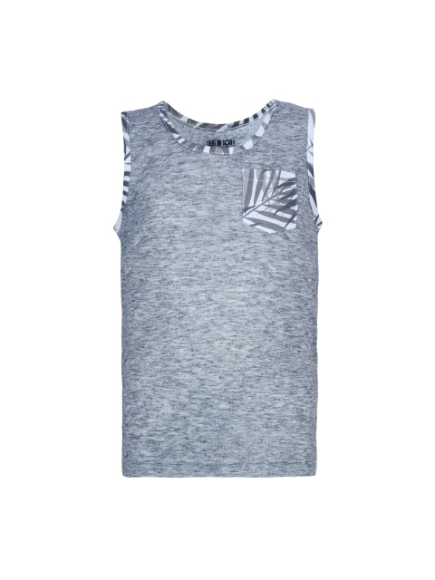 

Gini and Jony Boys Grey Solid Round Neck T-shirt