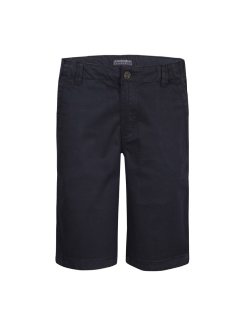 

Gini and Jony Boys Black Solid Chino Shorts