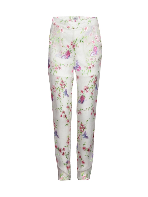 

Gini and Jony Girls Off-White Floral Print Trousers