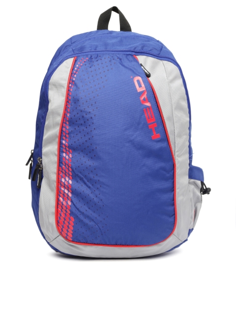

Head Unisex Blue & Grey Colourblocked Backpack