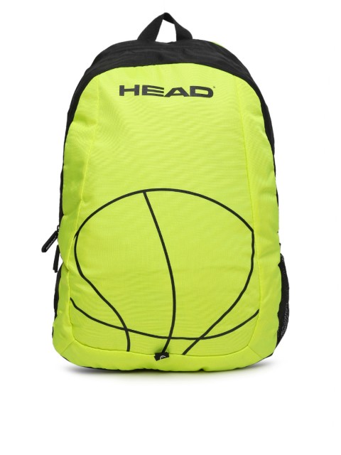

Head Unisex Fluorescent Green Brand Logo Backpack