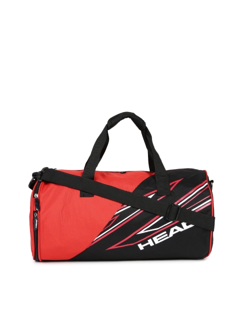 

Head Unisex Red & Black Printed Duffel Bag