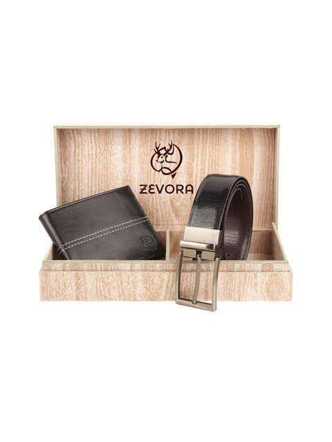 

ZEVORA Men Black Solid Accessory Gift Set