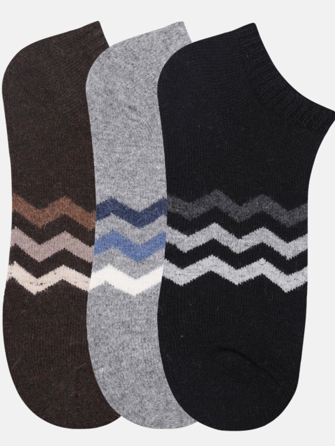 

NEXT2SKIN Men Pack of 3 Woolen Shoe Liners Socks, Assorted