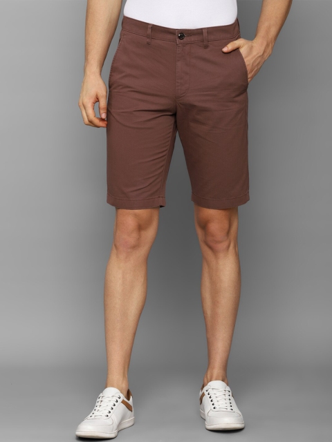 

Allen Solly Men Maroon Slim Fit Shorts