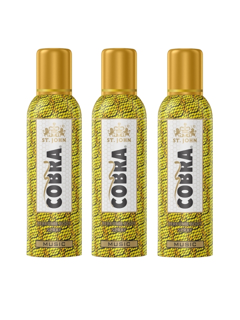 

St. John Set Of 3 Cobra Perfume Body Spray 100 ml Each, Multi