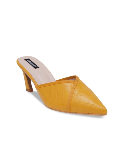

Sherrif Shoes Mustard Party Kitten Mules