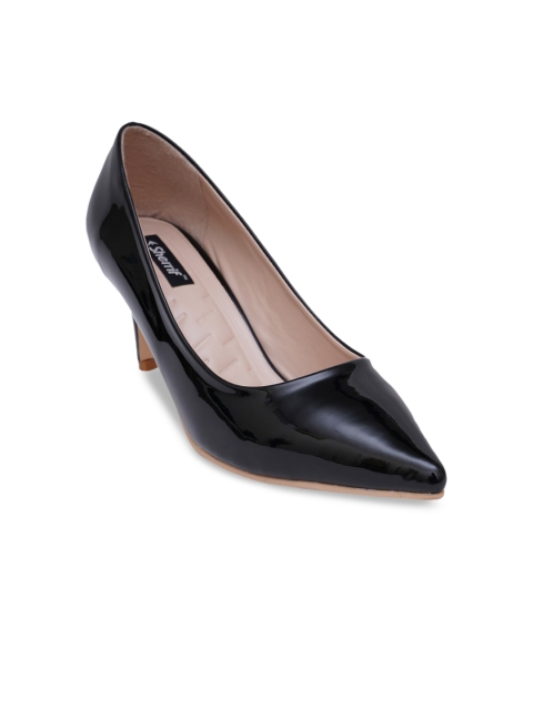 

Sherrif Shoes Black Party Kitten Pumps