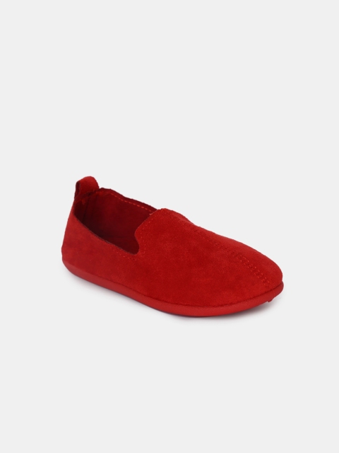 

Hopscotch Unisex Kids Red Slip-On Sneakers
