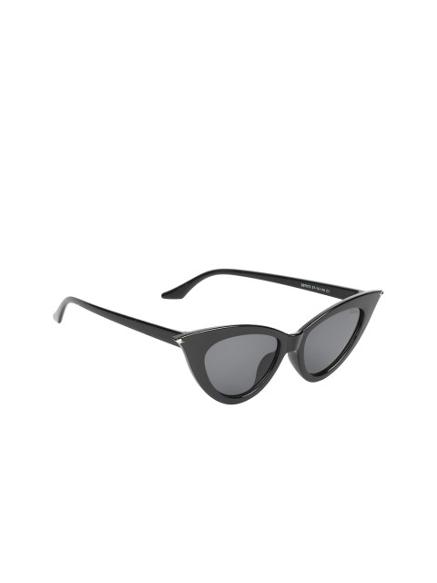 

Scavin Women Black Lens & Black Cateye Sunglasses with UV Protected Lens