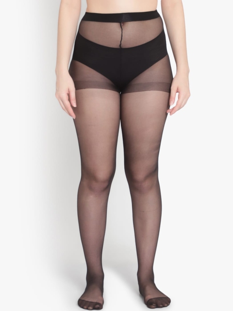 

BRACHY Women Black Solid High-Rise Stockings