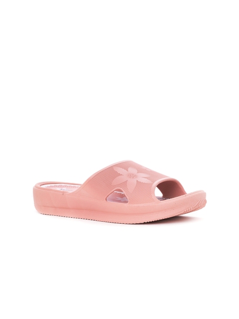 

Khadims Women Pink Printed Slip-On Flip-Flops