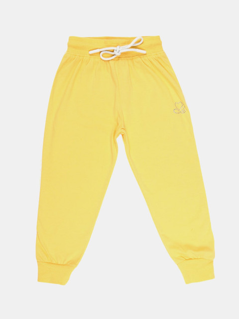 

V-Mart Girls Yellow Solid Lounge Pants