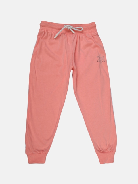 

V-Mart Girls Pink Solid Single Jersey Lounge Joggers