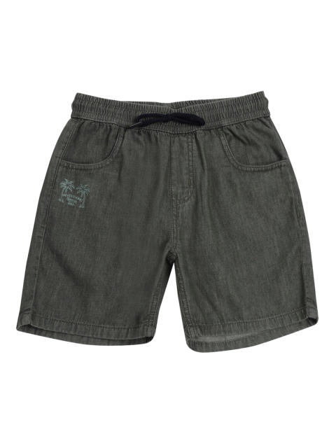 

Gini and Jony Boys Olive Green Denim Shorts