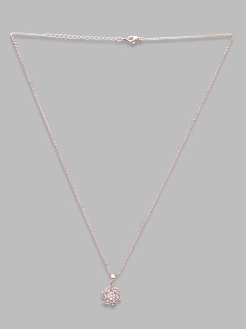 

Globus Rose Gold & White Rose Gold-Plated Necklace