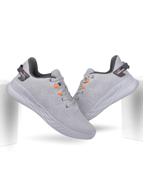 

ASIAN Men Grey Mesh Running Shoes