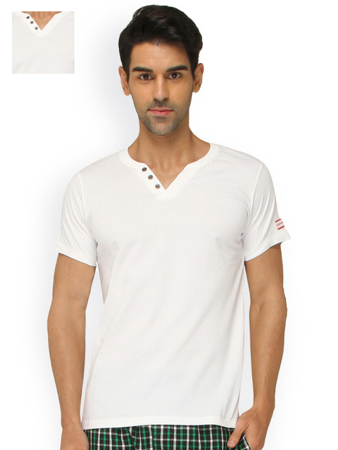 

Chromozome Men Pack of 2 Lounge T-shirts OS2, White