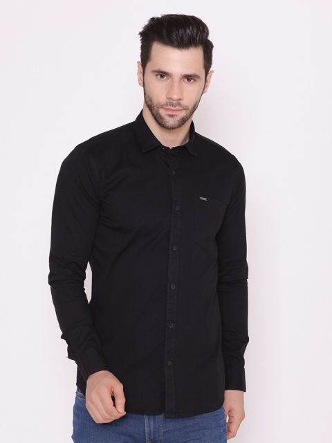 

BRACLO Men Black Classic Slim Fit Casual Shirt