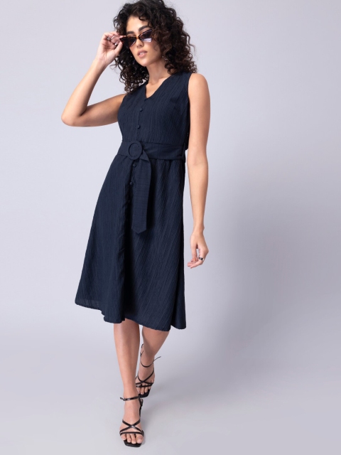 

FabAlley Black Printed Basic Jumpsuit