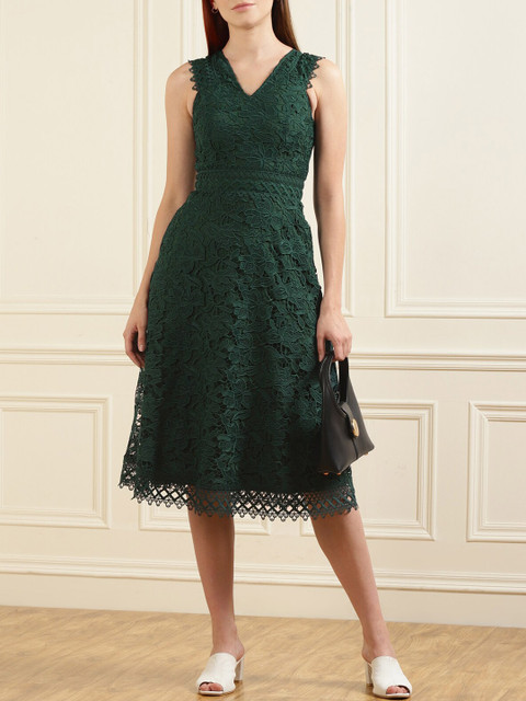 

Ted Baker Green A-Line Dress