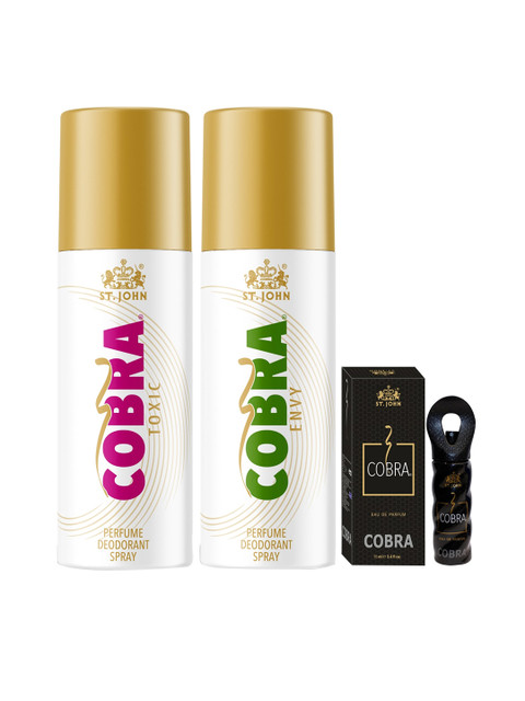 

ST-JOHN 0Deo ENVY & TOXIC 150 ml (Pack of 2) + Perfume 15ml (3 Items in the set), Multi