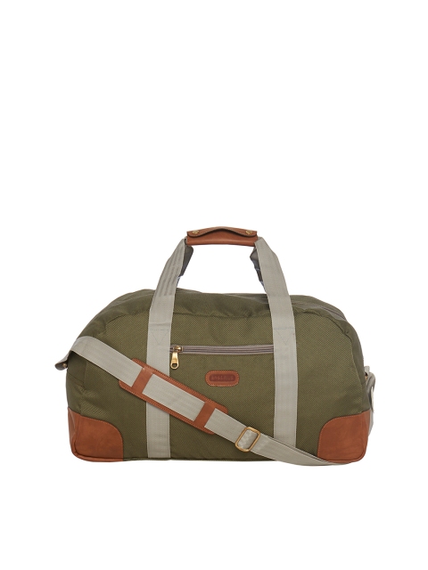 

Bags.R.us Unisex Olive Green Foldable Duffel Bag with Shoulder Strap