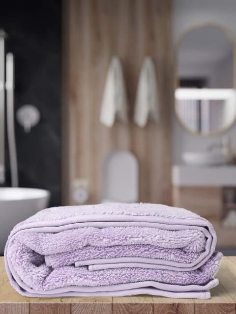 

Monte Carlo Women & Men Purple Solid 650 GSM Cotton Bath Towel