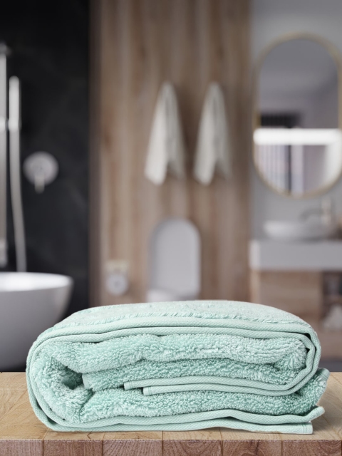 

Monte Carlo Sea Green 650 GSM Cotton Solid Bath Towel