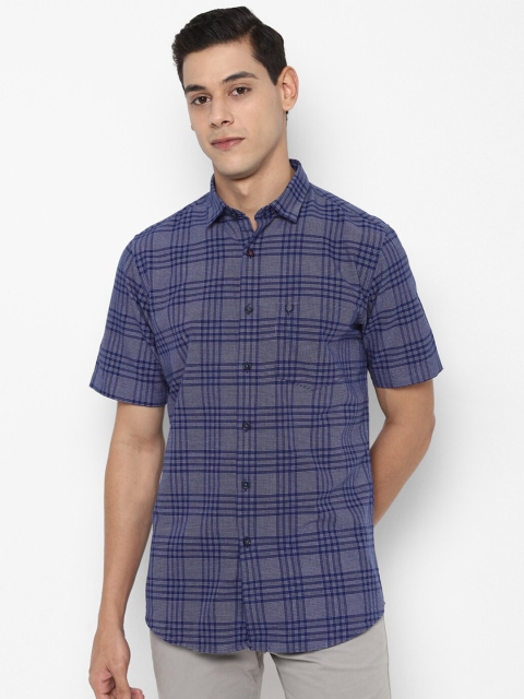 

Allen Solly Men Blue Slim Fit Checked Casual Shirt