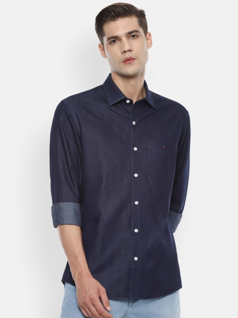 

Louis Philippe Jeans Men Navy Blue Slim Fit Casual Shirt