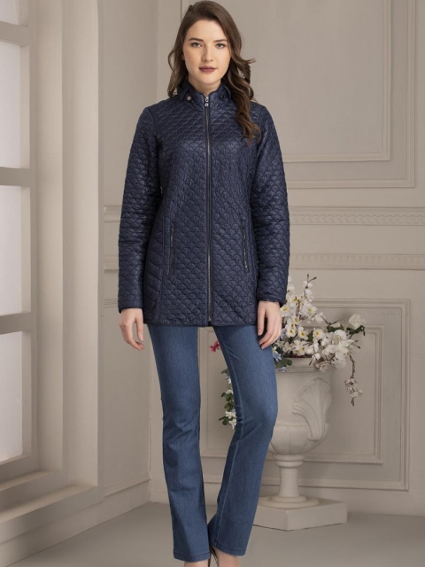 

Lakshita Women Blue Longline Outdoor Puffer Jacket