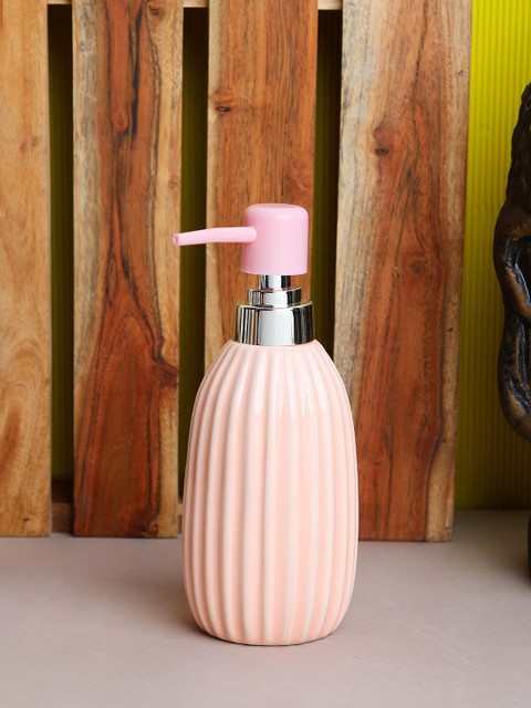 

ROMEE Pink Ceramic Soap Dispenser