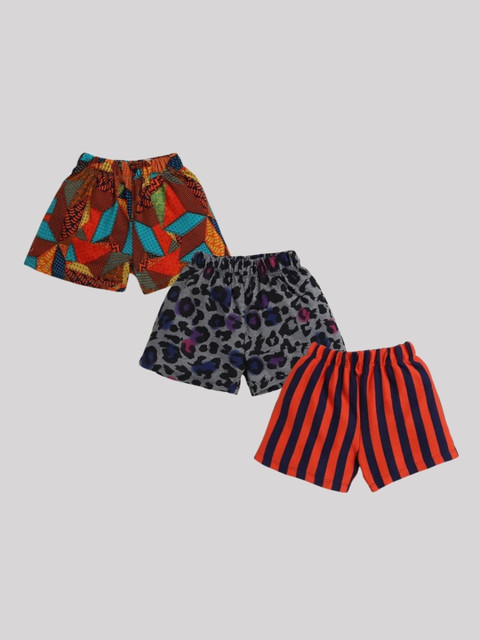 

CrayonFlakes Girls Multicoloured Floral Printed Shorts, Multi