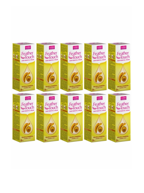 

VI-JOHN Set Of 10 Feather Touch Hair Removal Cream 40 g, Multi