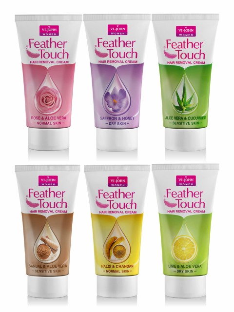 

VI-JOHN Pack Of 6 Feather touch HAIR REMOVAL, Multi